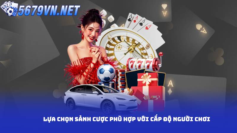 Lựa chọn sảnh cược phù hợp với cấp độ người chơi